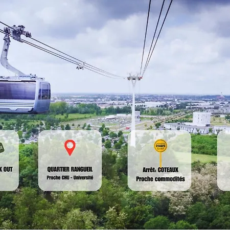 Lejlighed Rangueil - Parking - Wifi - Self Check-in - Proche Hopital